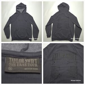 Taylor Swift 2023 The Eras Tour Merch Washed Blue Concert Hoodie Sweatshirt M